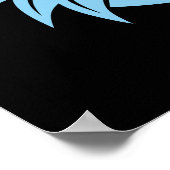 Dragon Styled Letter G, Dragon Alphabet, Monogram ポスター (角)