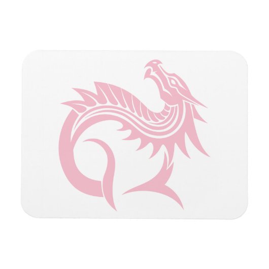 Dragon Styled Letter G, Dragon Alphabet, Monogram マグネット (横)