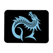 Dragon Styled Letter G, Dragon Alphabet, Monogram マグネット (横)