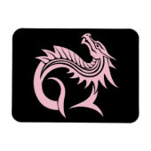Dragon Styled Letter G, Dragon Alphabet, Monogram マグネット (横)