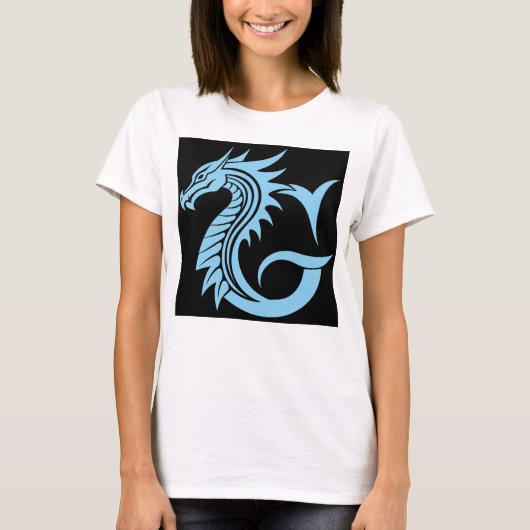 Dragon Styled Letter G, Dragon Alphabet, Monogram Tシャツ (正面)