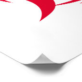 Dragon Styled Letter H, Dragon Alphabet, Monogram ポスター (角)