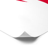 Dragon Styled Letter H, Dragon Alphabet, Monogram ポスター (角)