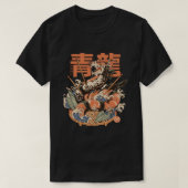 « Dragon Sushi - Noir » par ilustrata Tシャツ (デザイン正面)