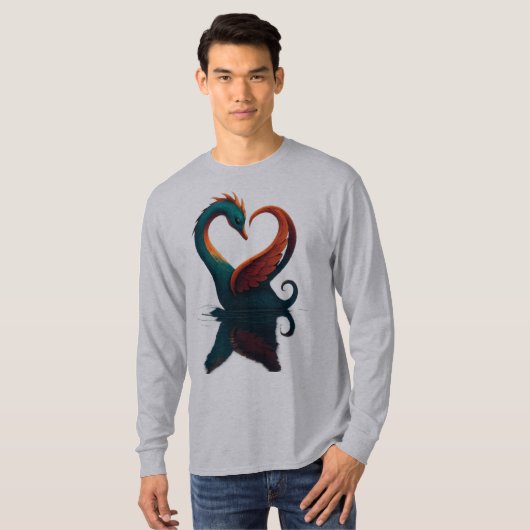 Dragon Swan of Love Tシャツ (正面フル)