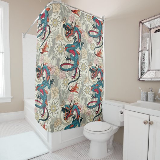 dragon tattoo light シャワーカーテン (インサイチュ)