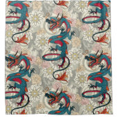 dragon tattoo light シャワーカーテン (正面)