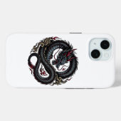 Dragon Tattoo Phone Case | Japanese Style Dragon  Case-Mate iPhoneケース (裏面 (横))