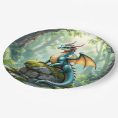 Dragon Themed Boy's Birthday Party ペーパープレート (アングル)