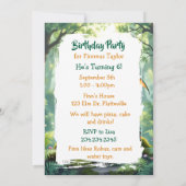 Dragon Themed Boy's Birthday Party 招待状 (裏面)