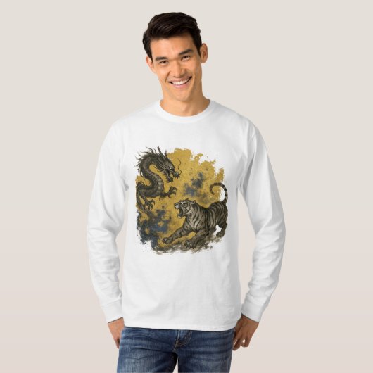 【Dragon Tiger Long Sleeve T-Shirt】 Tシャツ (正面フル)