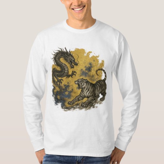 【Dragon Tiger Long Sleeve T-Shirt】 Tシャツ (正面)