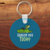 Dragon Today _ Dragging _ Lazy _ Funny Novelty _ G キーホルダー (正面)