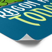 Dragon Today _ Dragging _ Lazy _ Funny Novelty _ G ポスター (角)