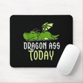 Dragon Today _ Dragging _ Lazy _ Funny Novelty _ G マウスパッド (マウス)