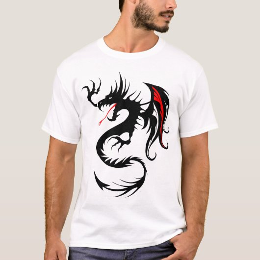 dragon_tribal_tatouage_forme_2004_oooooo_y tシャツ (正面)