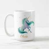 Dragon & Unicorn Reading Mug – Book Lover Gift  コーヒーマグカップ (左)