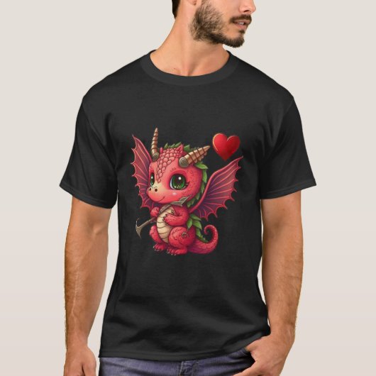 Dragon Valentine's Day Dragons Dragon Dragon 1 Tシャツ (正面)