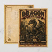 Dragon, Vintage Circus Monster ポストカード (正面/裏面)