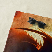 Dragon vs Pegasus - Fantasy Art ビーチタオル (インサイチュ)