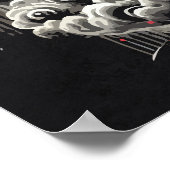 Dragon vs Samurai Warrior - Japanese Tattoo ポスター (角)