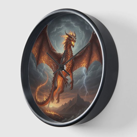 Dragon Wall Clock 壁時計 (傾斜)
