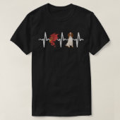 Dragon Welsh Springer Spaniel Heartbeat Dog Lover  Tシャツ (デザイン正面)