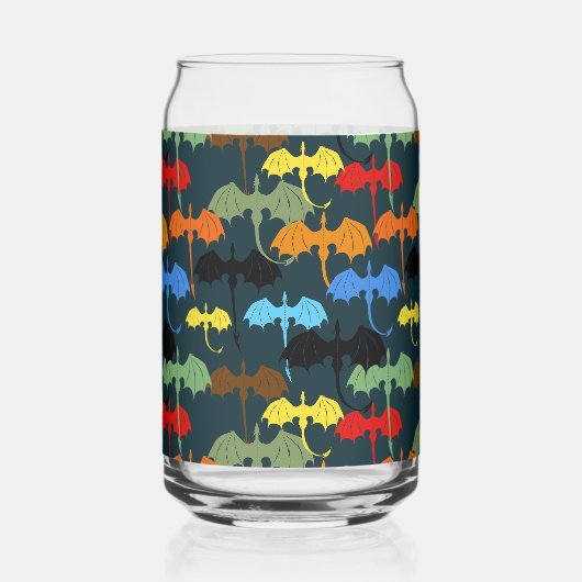  Dragon Wing Blue Flight Fantasy ガラス缶 (左)