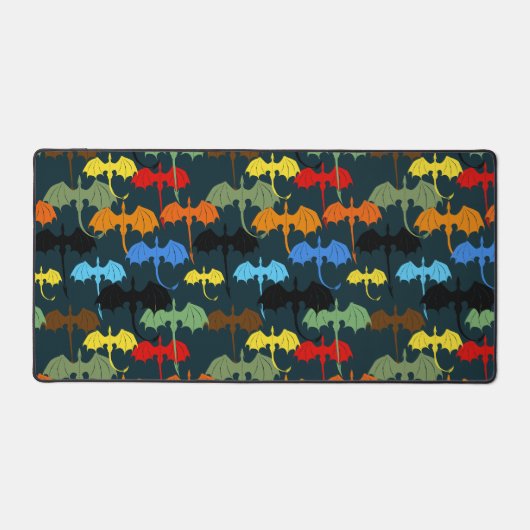 Dragon Wing Blue Flight Fantasy デスクマット (正面)