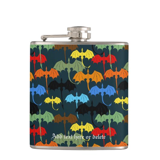  Dragon Wing Blue Flight Fantasy フラスク (正面)