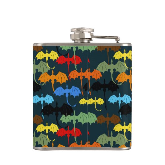  Dragon Wing Blue Flight Fantasy フラスク (裏面)