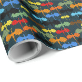  Dragon Wing Blue Flight Fantasy ラッピングペーパー (ロールコーナー)