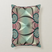 ~DRAGON WINGS Green Pink ~ Fractal Design ~ アクセントクッション (正面(垂直))