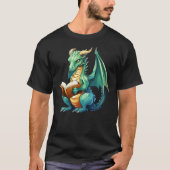 Dragon with book tシャツ (正面)