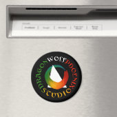 Dragon Wolf Phoenix Studio Magnet マグネット (インサイチュ (食洗機))