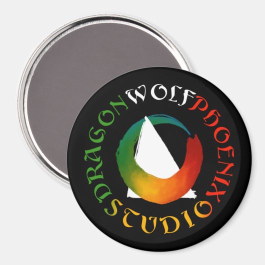 Dragon Wolf Phoenix Studio Magnet マグネット (正面/裏面)