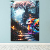 Dragon World  キャンバスプリント (インサイチュ (ウッドフロア))