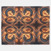 Dragon World – The Realm of Fire and Magic´4 フリースブランケット (正面(横))