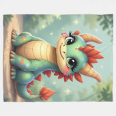Dragon World – The Realm of Fire and Magic´5 フリースブランケット (正面(横))