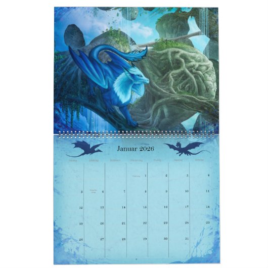 Dragon Worlds Calendar 2020 カレンダー (1月 2026)