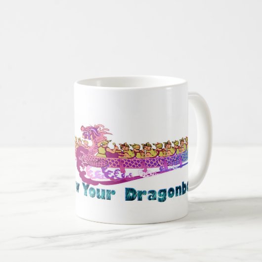 dragonboatのフェスティバルのマグ コーヒーマグカップ (正面右)