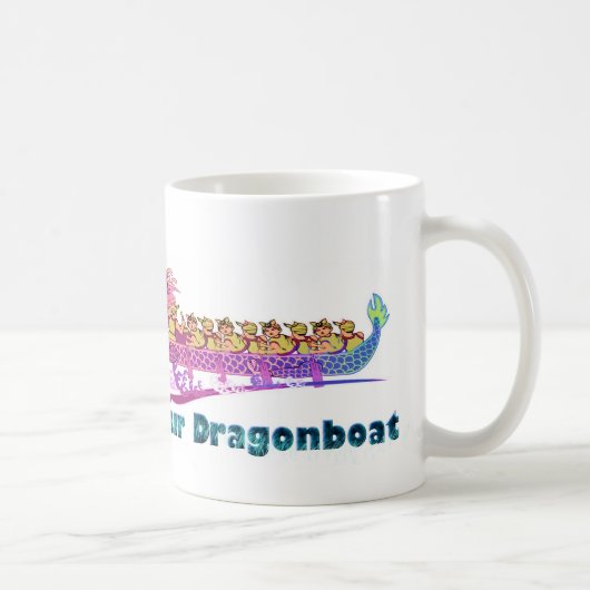 dragonboatのフェスティバルのマグ コーヒーマグカップ (右)