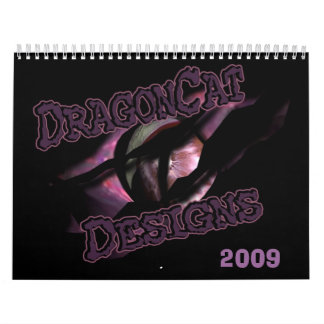 DragonCatデザイン2009 3Dドラゴン カレンダー