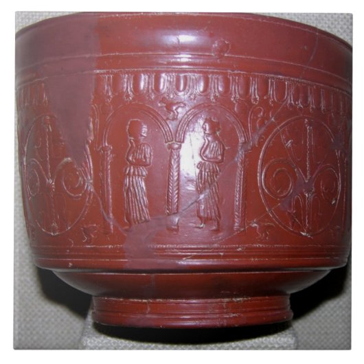 Dragondorffのコップ、Graufesenqueから、紀元前のc.150 (terr タイル (正面)