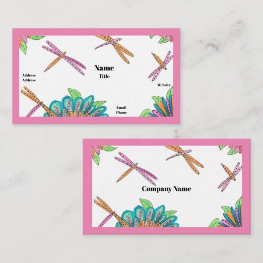 Dragonflies名刺 名刺 (正面/裏面)