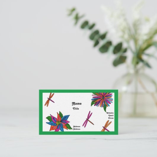 Dragonflies名刺 名刺 (スタンド正面)