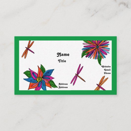 Dragonflies名刺 名刺 (正面)