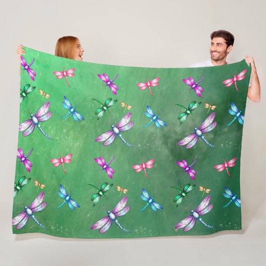 Dragonflies フリースブランケット (インサイチュ)
