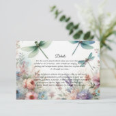Dragonflies and Pastel Florals Enclosure Card エンクロージャーカード (スタンド正面)