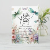 Dragonflies and Pastel Florals Save the Date セーブザデート (スタンド正面)